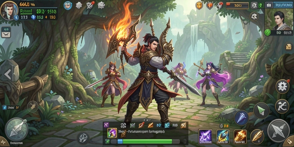 Tampilan gameplay 666J yang penuh aksi dan detail.