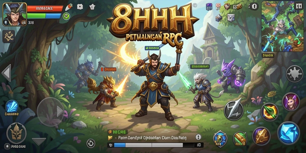 Gameplay RPG mengasyikkan dengan petualangan yang seru.