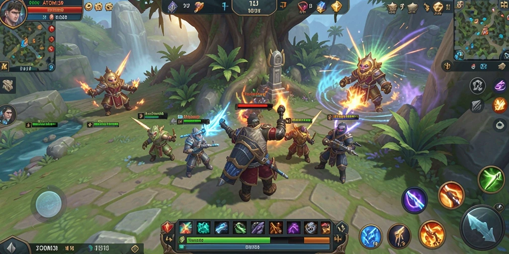 Tampilan menarik dari gameplay ATOM138 di dunia MMORPG.