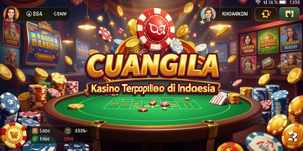 Screenshot utama CUANGILA menampilkan gameplay seru dengan berbagai permainan Kasino.