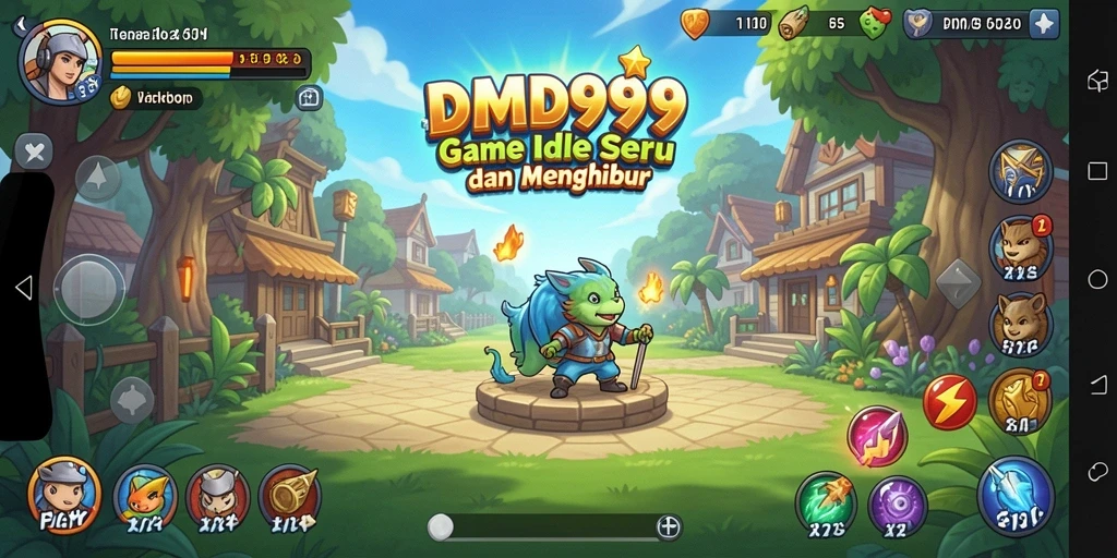 Tampilan gameplay DMD999 yang seru dengan elemen Idle yang menarik.