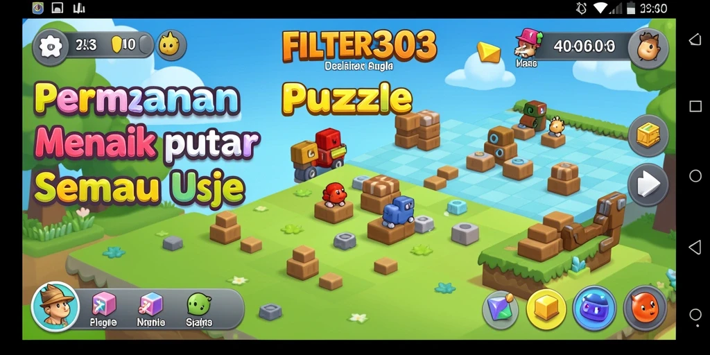 Screenshot gameplay FILTER303 yang menantang dan seru.