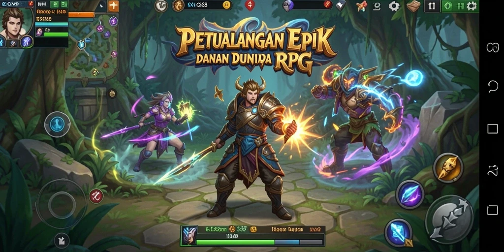 Screenshot gameplay GX88 menampilkan aksi RPG yang mendebarkan.