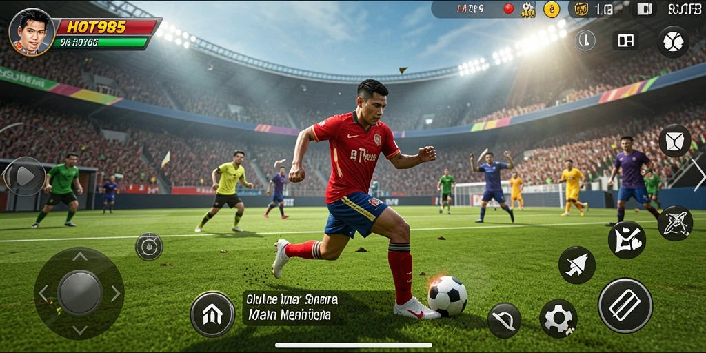 Screenshot gameplay HOT985 yang menampilkan pertandingan olahraga seru.