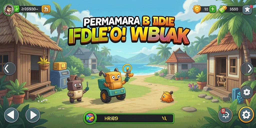 Tampilan gameplay HR89 yang menarik dan menenangkan dalam genre Idle.
