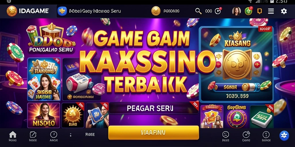 Tampilan menarik dari IDAGAME yang menampilkan gameplay kasino yang seru.