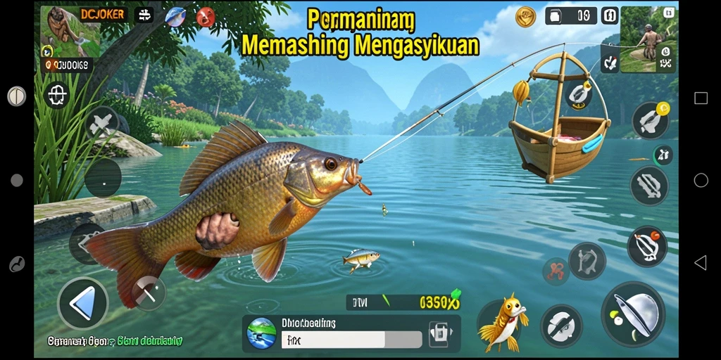 Screenshot IDCJOKER menampilkan aksi seru gameplay Fishing.