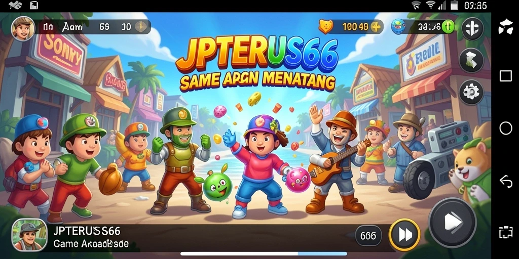 Tangkapan layar utama dari gameplay seru JPTERUS66.