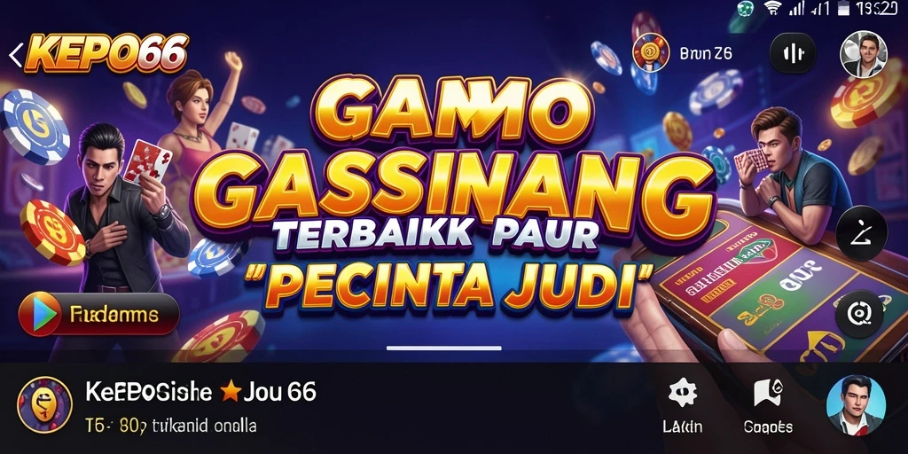 Tampilan permainan kasino yang mengasyikkan di KEPO66.