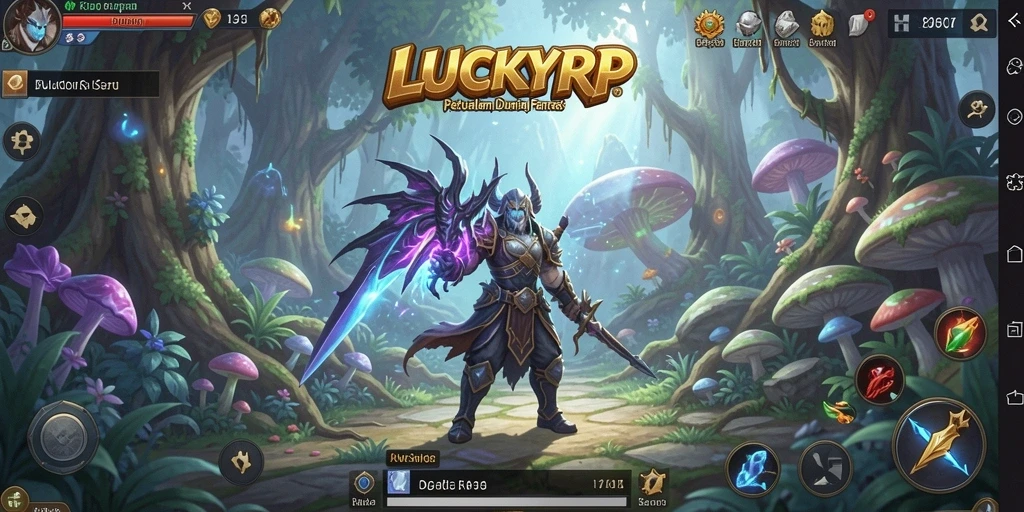 Screenshot gameplay LUCKYRP menampilkan aksi seru dan petualangan di dunia fantasi.