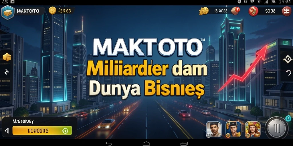 Tampilan gameplay MAKTOTO yang seru dan realistis dalam membangun bisnis.