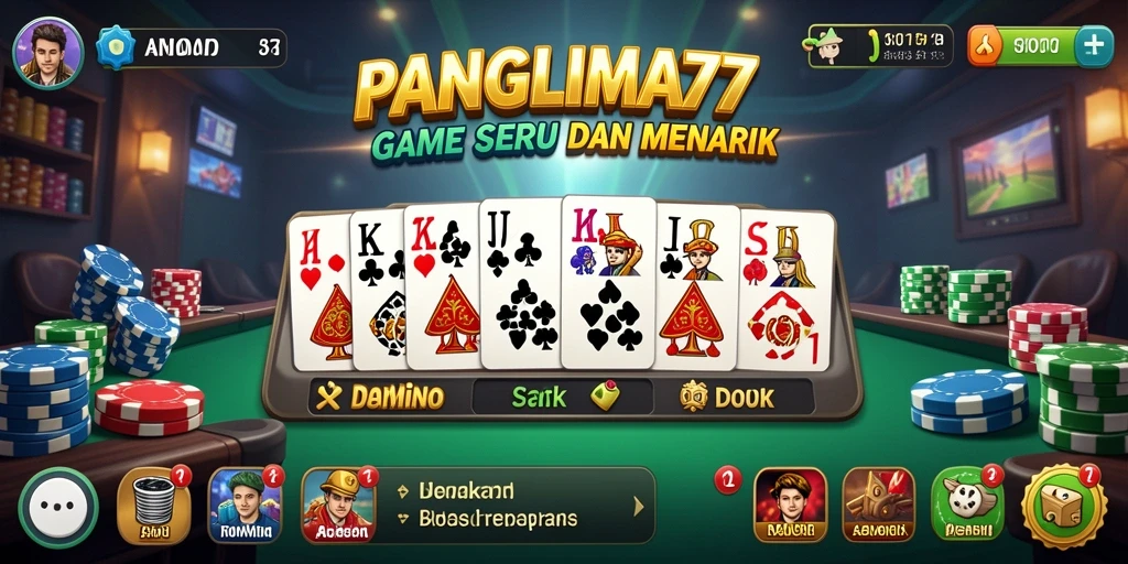 Tampilan gameplay seru dalam PANGLIMA77 yang penuh tantangan.